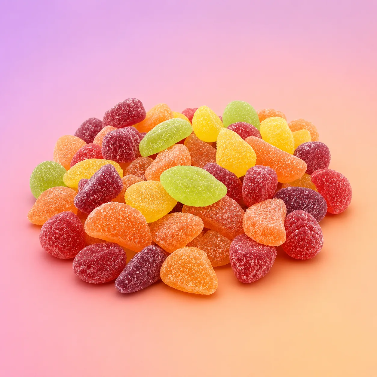 Gelatine alla frutta assortite